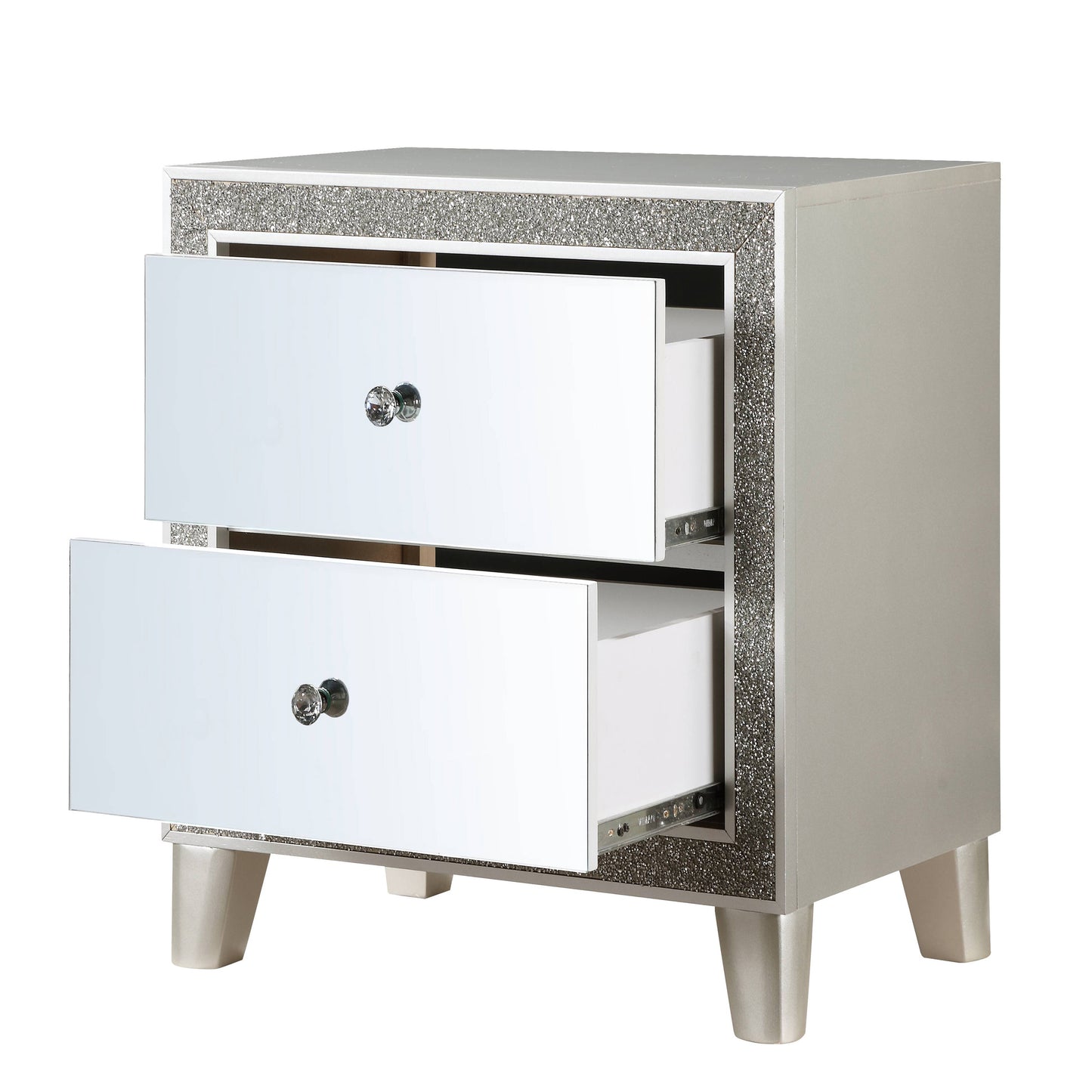 Champagne 2-Drawer Nightstand
