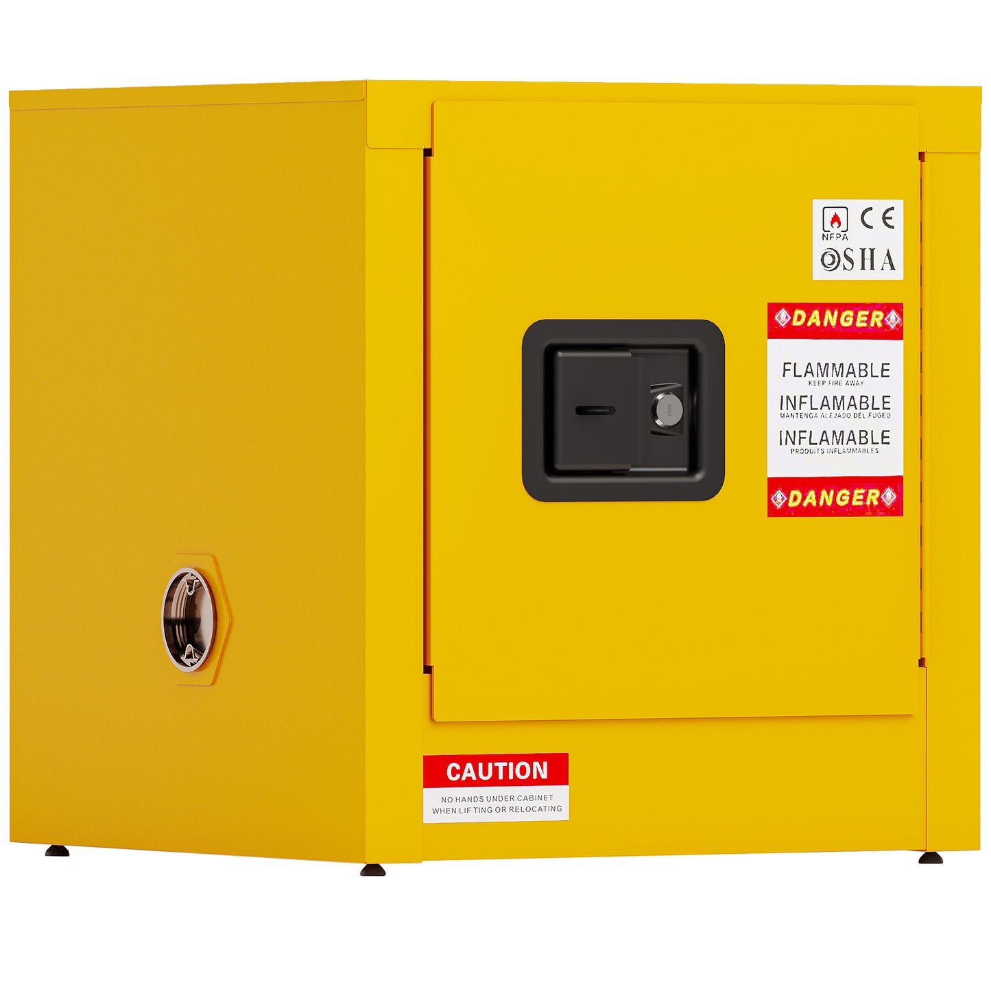 Flammable Safety Cabinet, Galvanized Steel, Laboratory Cabinets Explosion-Proof Cabinets Anti-Corrosion Chemical Reagents Instruments Protection Supplies Cabinet