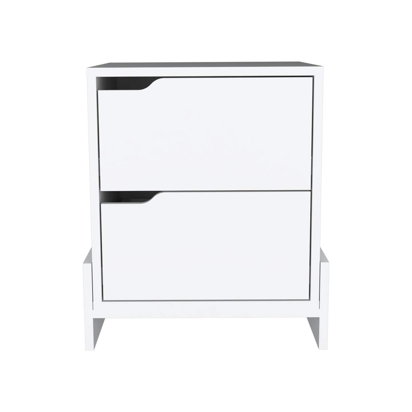 Luss Nightstand, Bedside Table with 2-Drawers