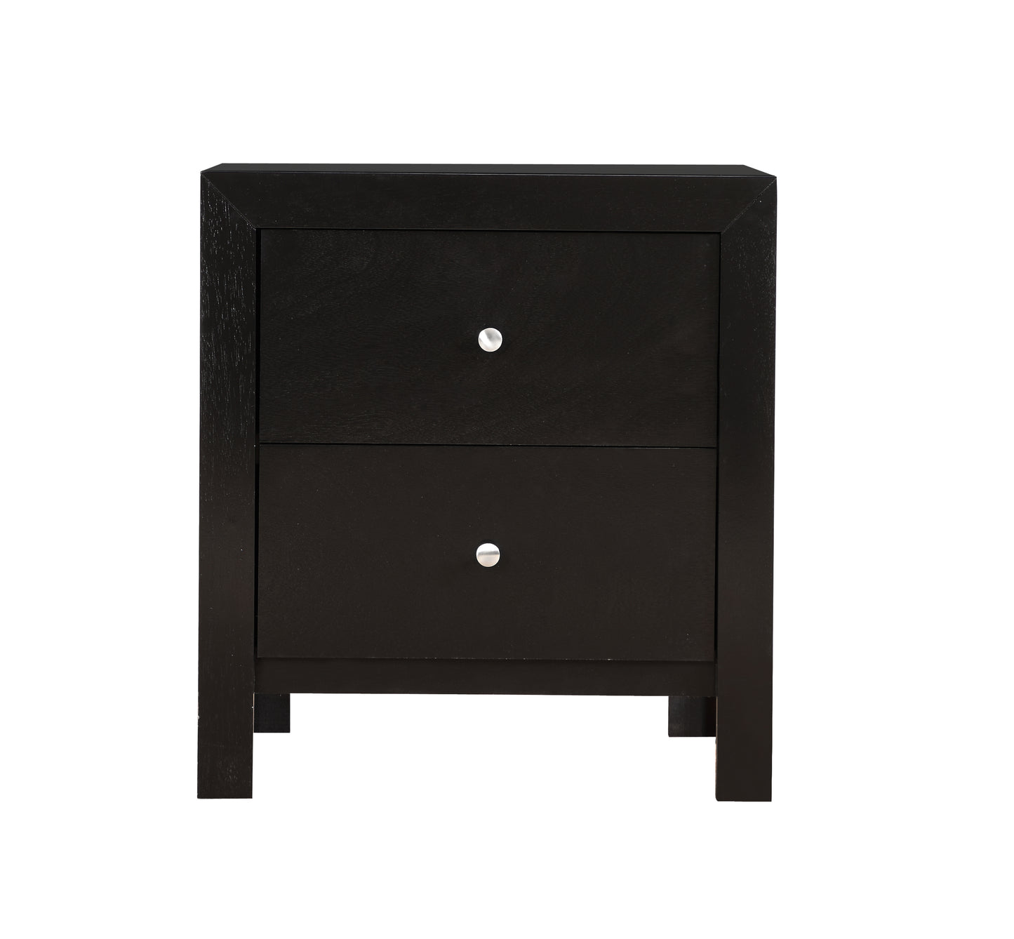 Elegantly Designed Bedside Table In Chic Black