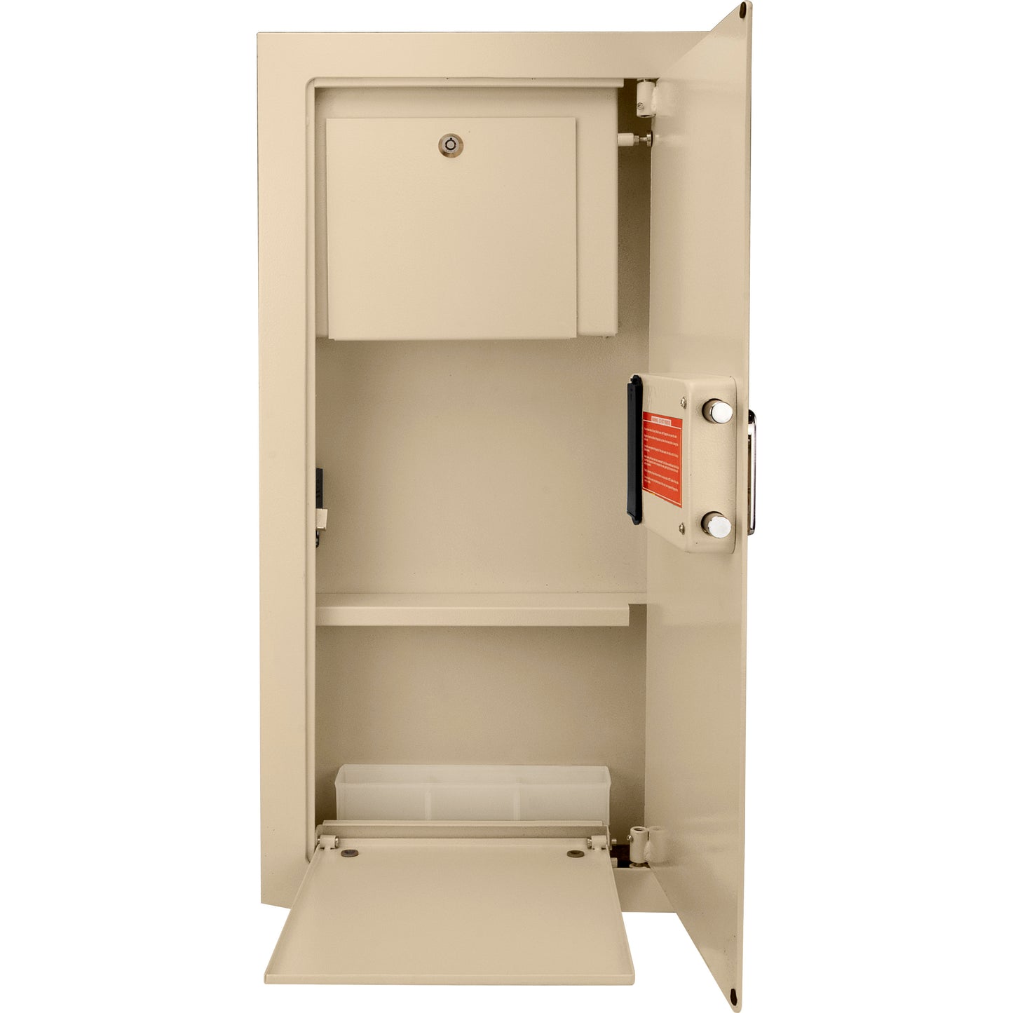 0.82 CUBIC FT BEIGE  BIOMETRIC WALL SAFE