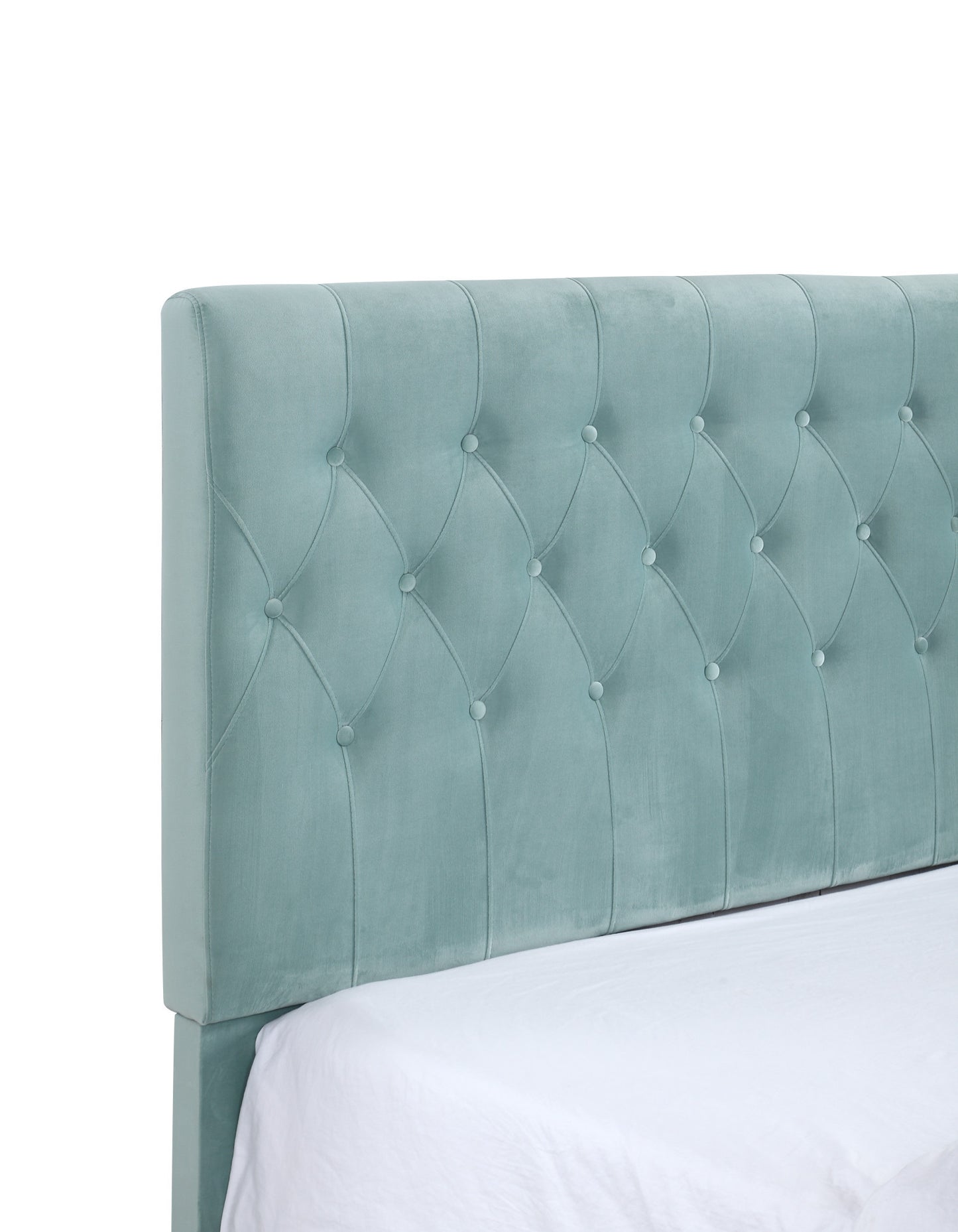 Luma Blue Twin Upholstered Bed