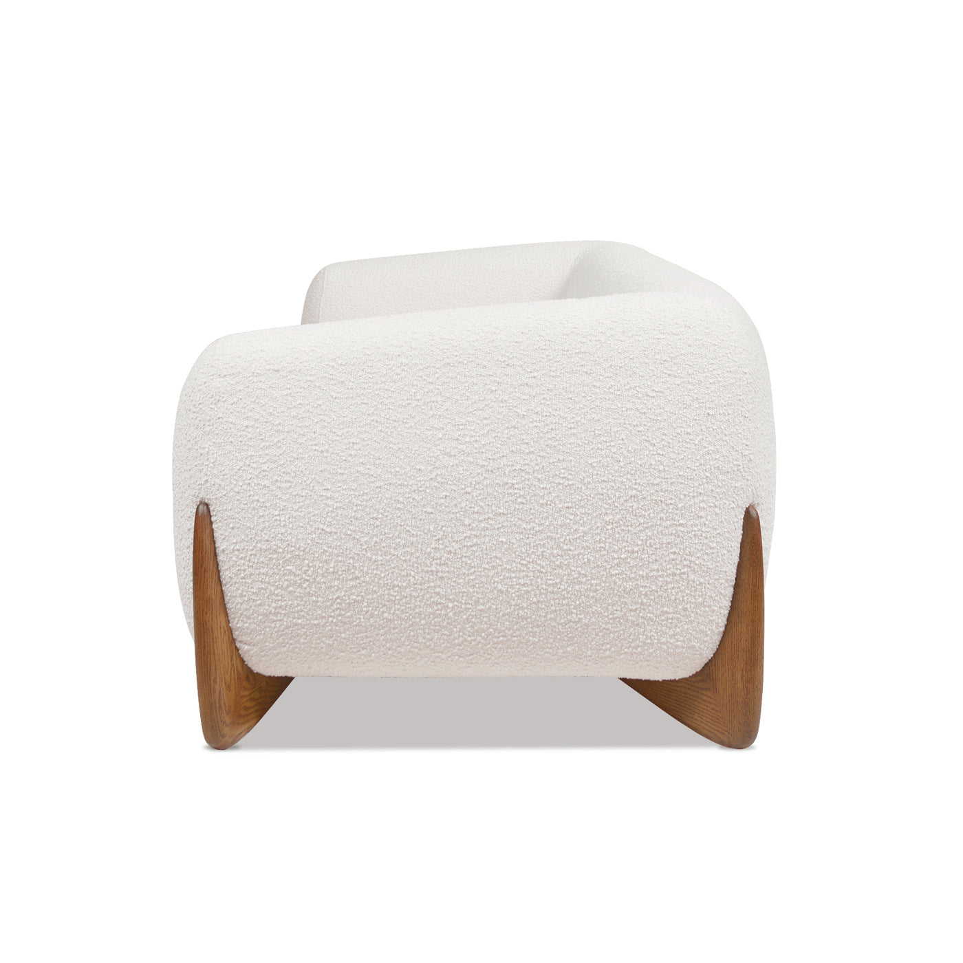 Alpine 90.5" Sherpa Sofa, Ivory White Boucle