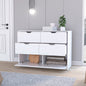 Dresser Curio, Four Drawes, White Finish