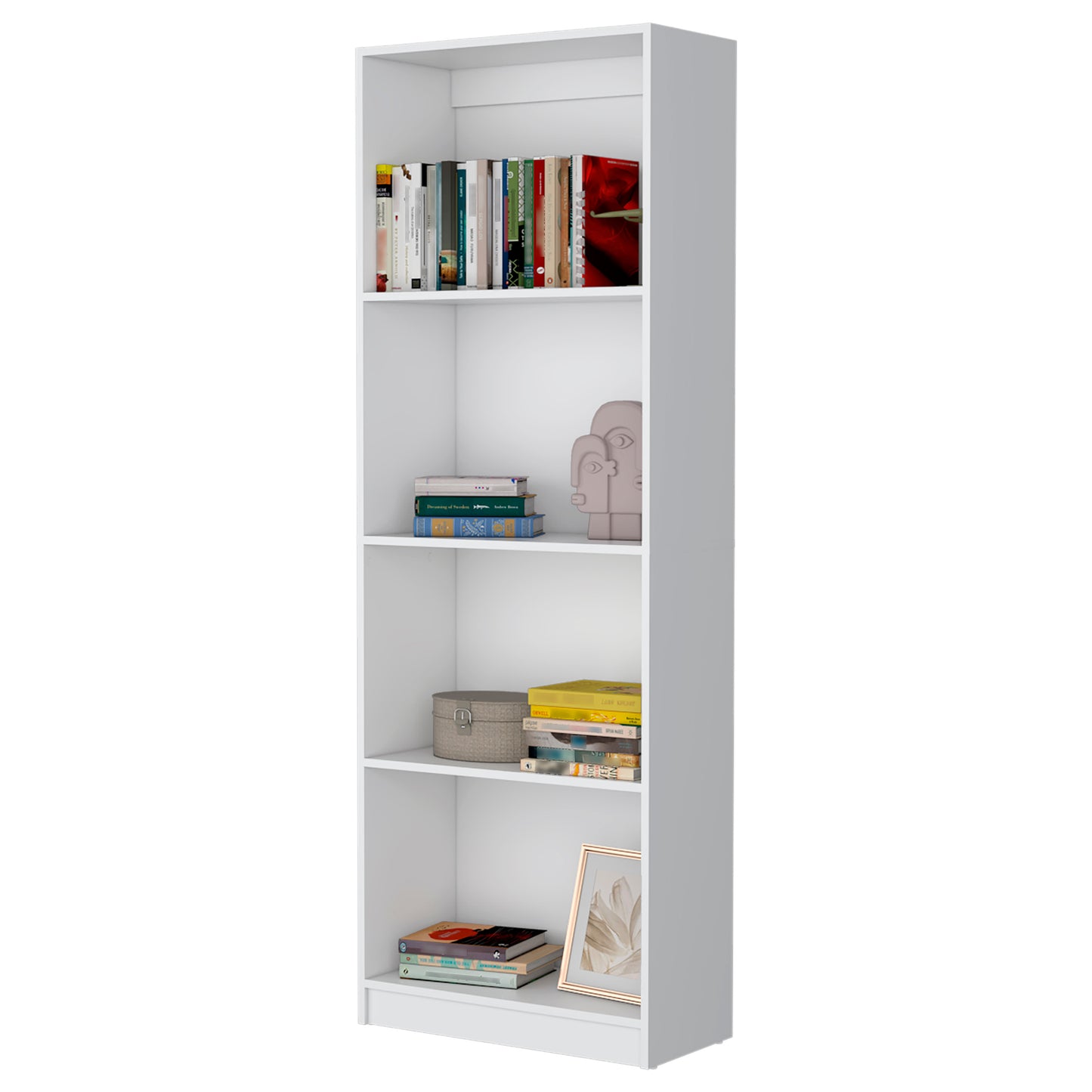 Sutton Bookcase with Tier Storage Shelves