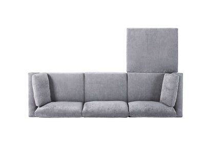 modular GREY  sofa  fabric,  simple and grand, the seat and back is very soft. this is also a KNOCK DOWN sofa