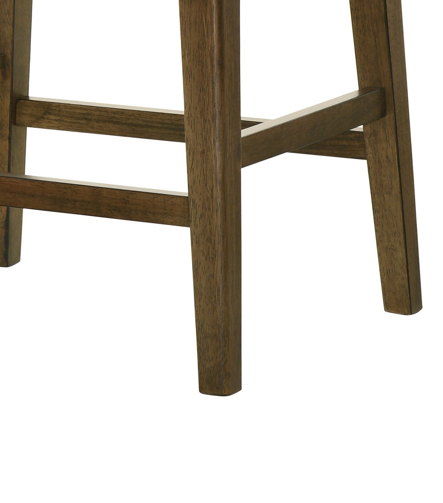 Sasha 17" Walnut Counter Height Stool with Upholstered Seat