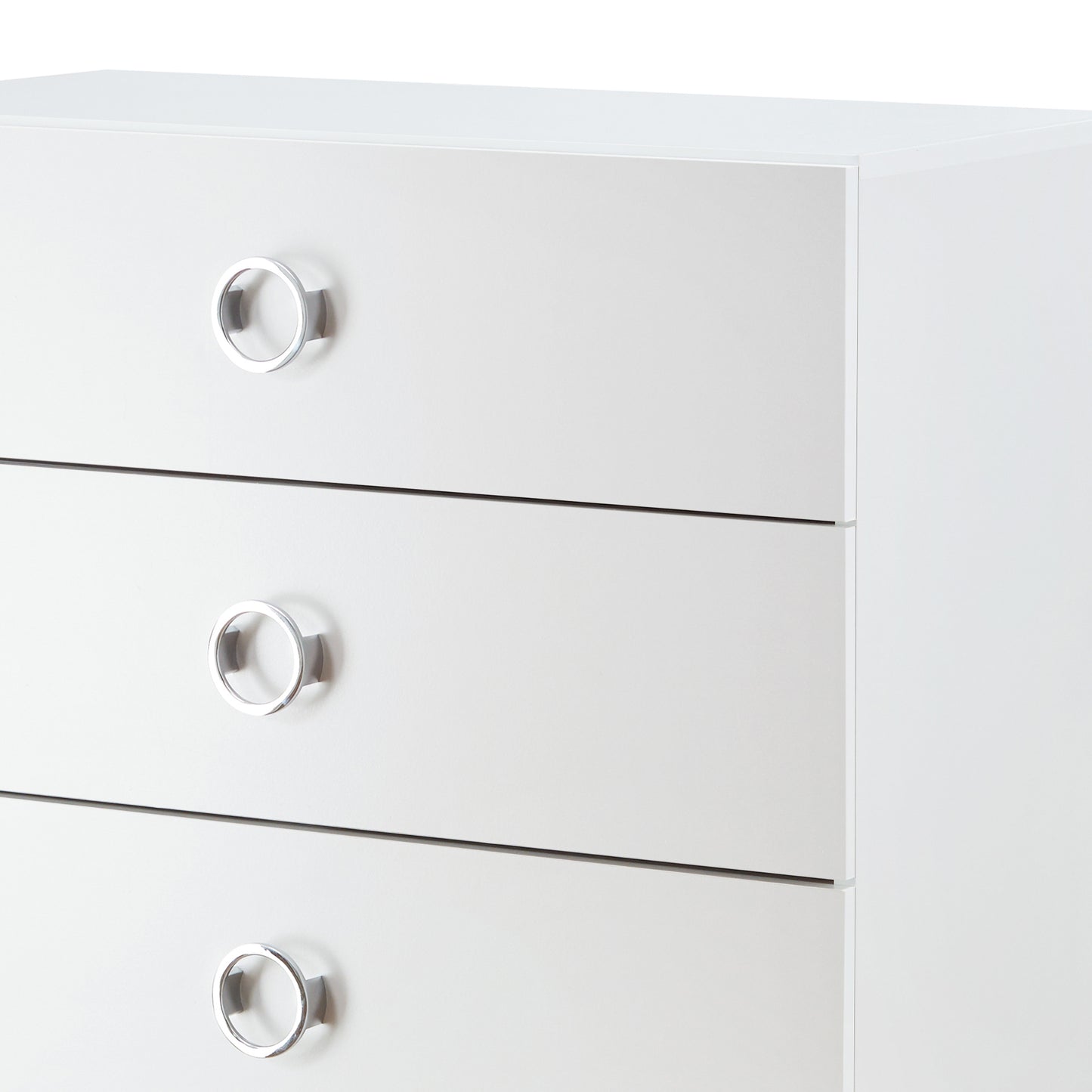 Elms White Finish Chest