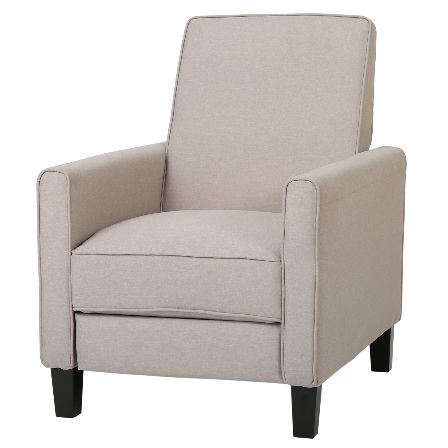 Recliner Push Back Chair for Elegant Home Décor Beige