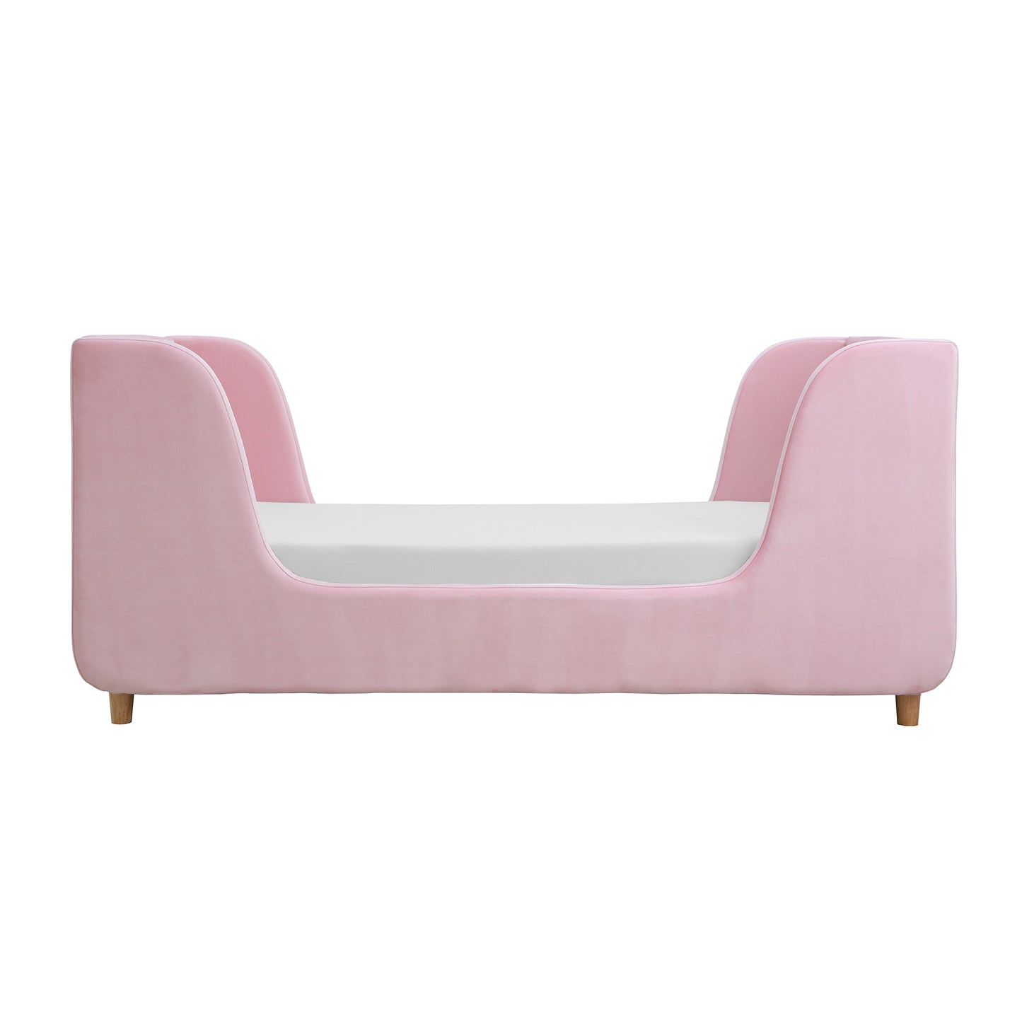 Bodhi Upholstered Toddler Bed in Pink