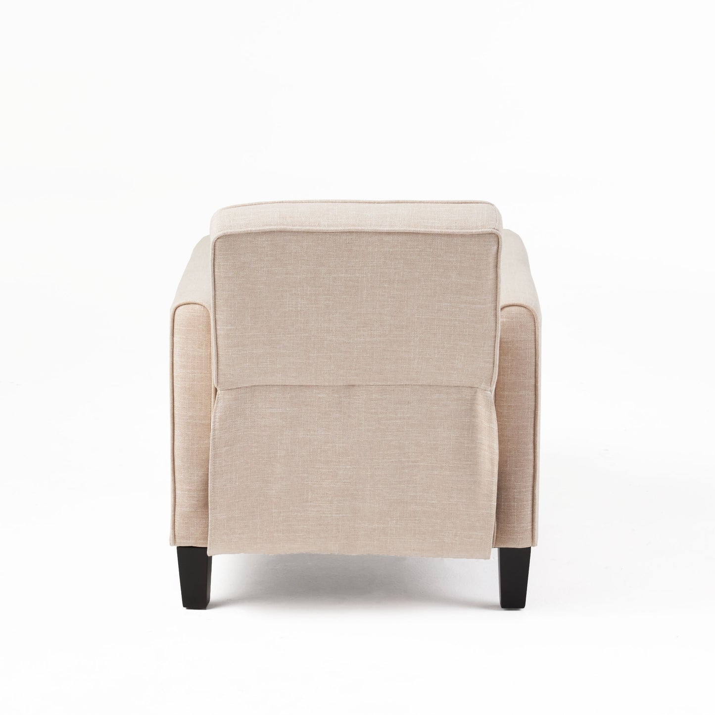 Light Beige Linen Push Back Chair for Elegant Home Décor