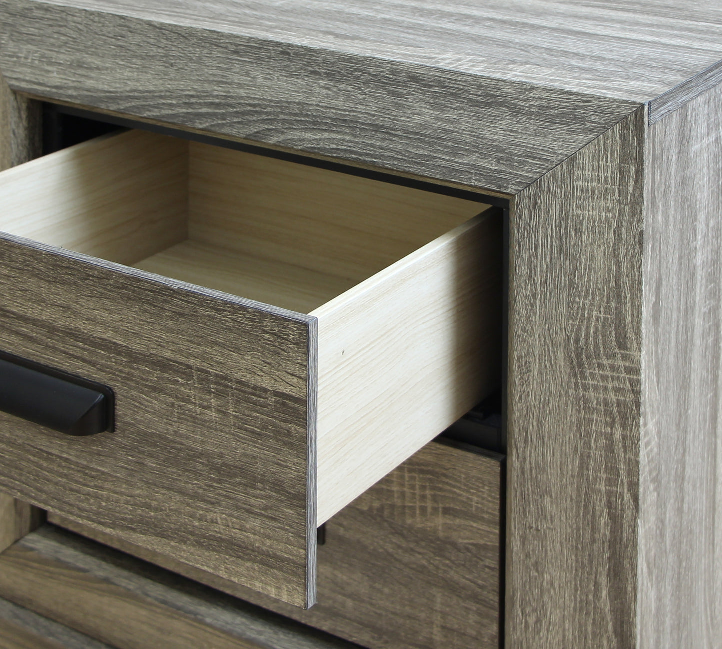 Lyndon Weathered Gray Grain Finish Nightstand