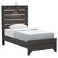 Junipe Brown Twin Bed With Lights