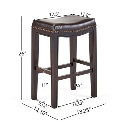 TIFFIN STUDDED COUNTERSTOOL(set of 2)