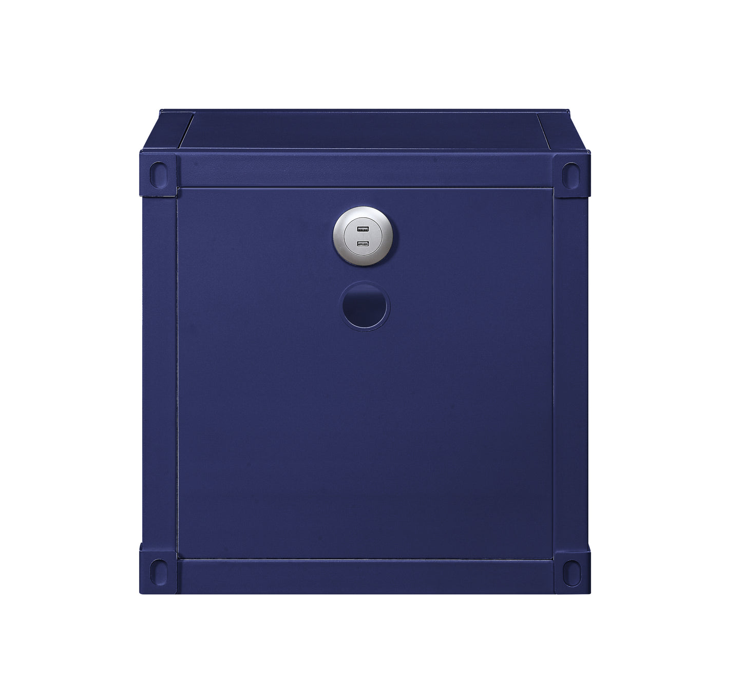 Cargo Blue Finish Nightstand W/USB