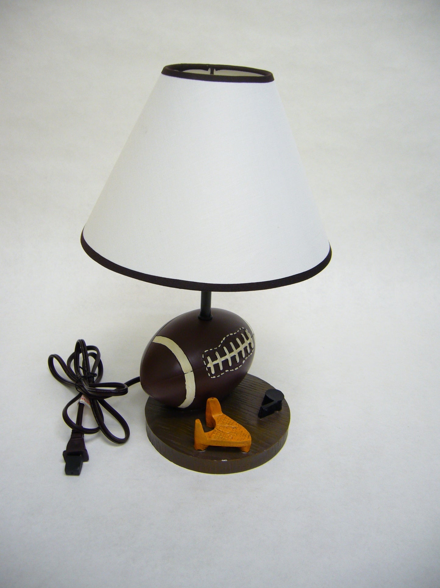 15.75"H FOOTBALL RESIN TABLE LAMP (1PC/CTN) (0.85/4.40)