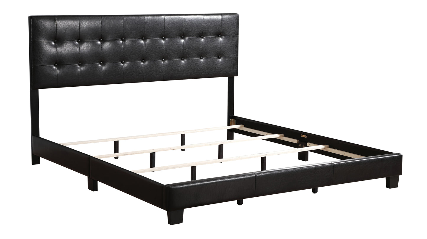 Stylish Black Contemporary Queen Bed