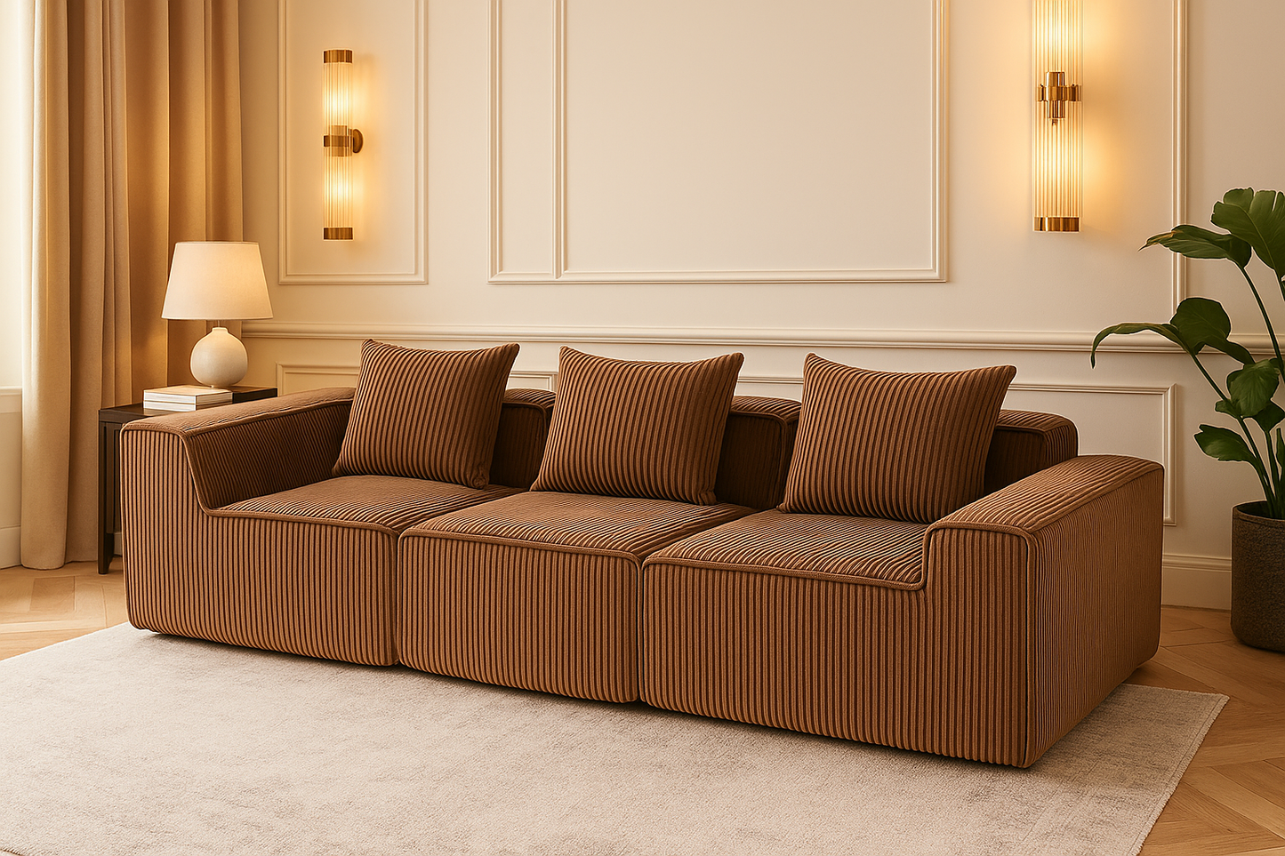 Multi person modular compression sofa that can be freely combined-33005-3