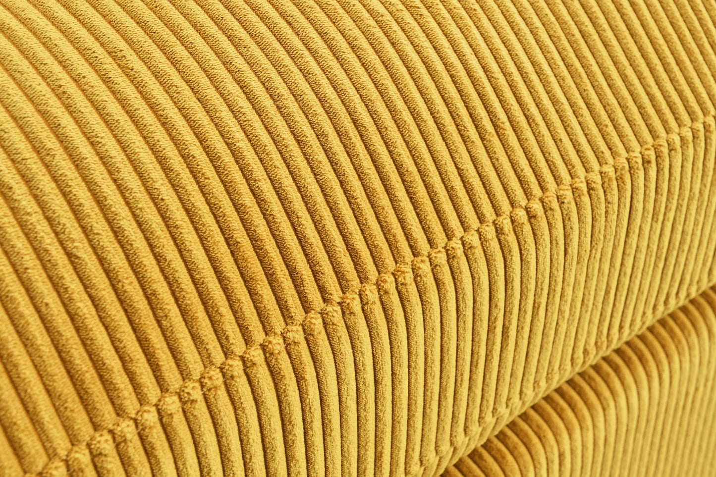 Container Furniture Direct Luxe Oversized Two-Piece Left Facing Sectional Couches for Living Room, 102.4-Inch L Shaped Sofa with Chaise, Upholstered with Corduroy Fabric, Ginger