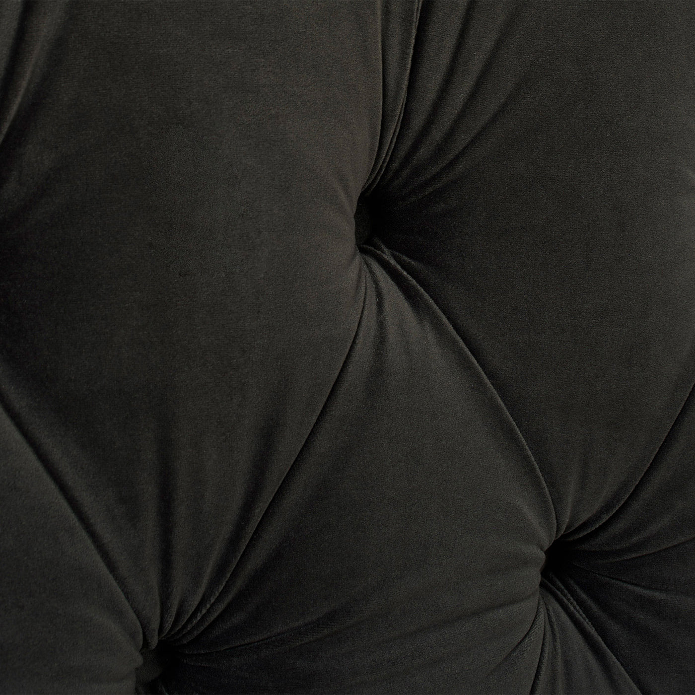 David Tufted Wingback King Bed, Dark Charcoal Grey Velvet