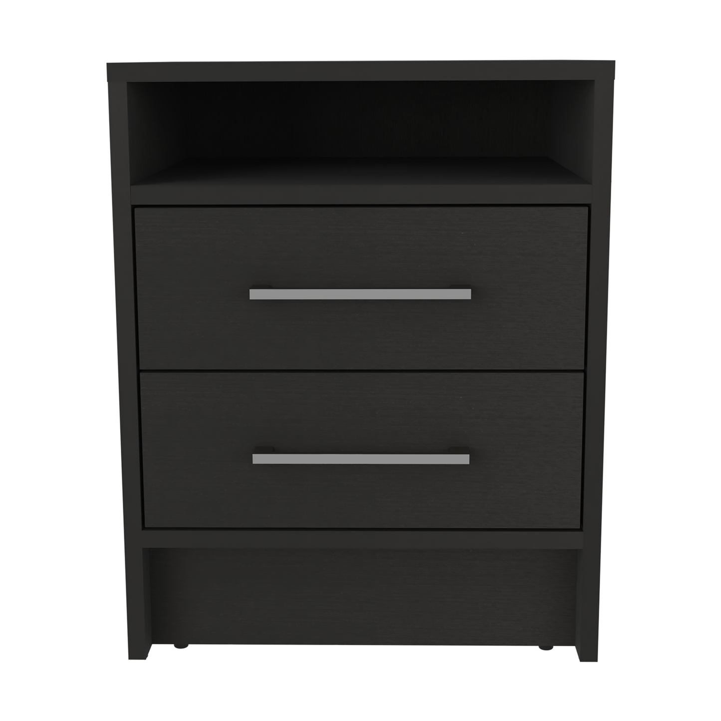 Greter 24"  Two-Drawer Night Stand  With open shelf