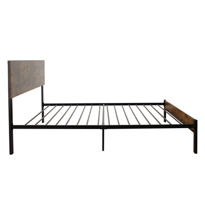 Twin Size metal bed Sturdy System Metal Bed Frame,Modern style and comfort to any bedroom,black