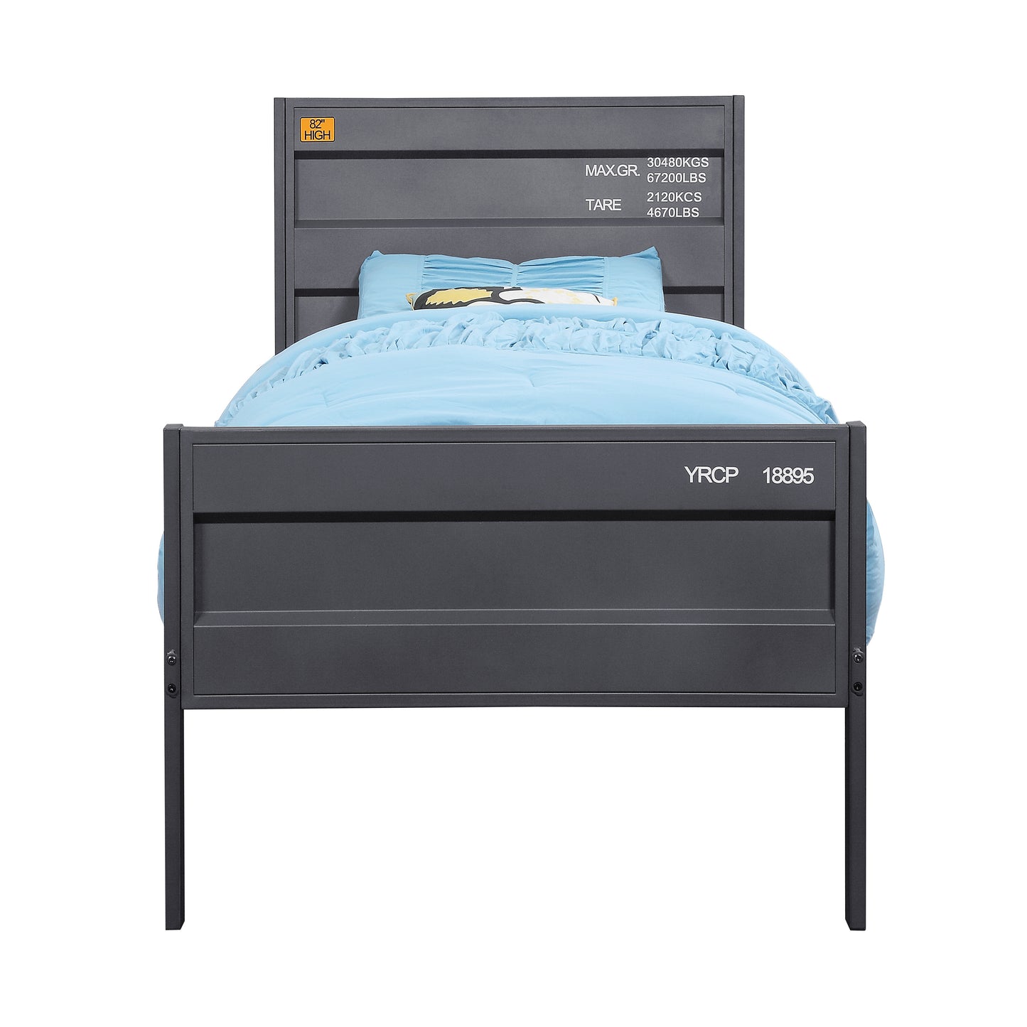 Gunmetal Full Platform Bed