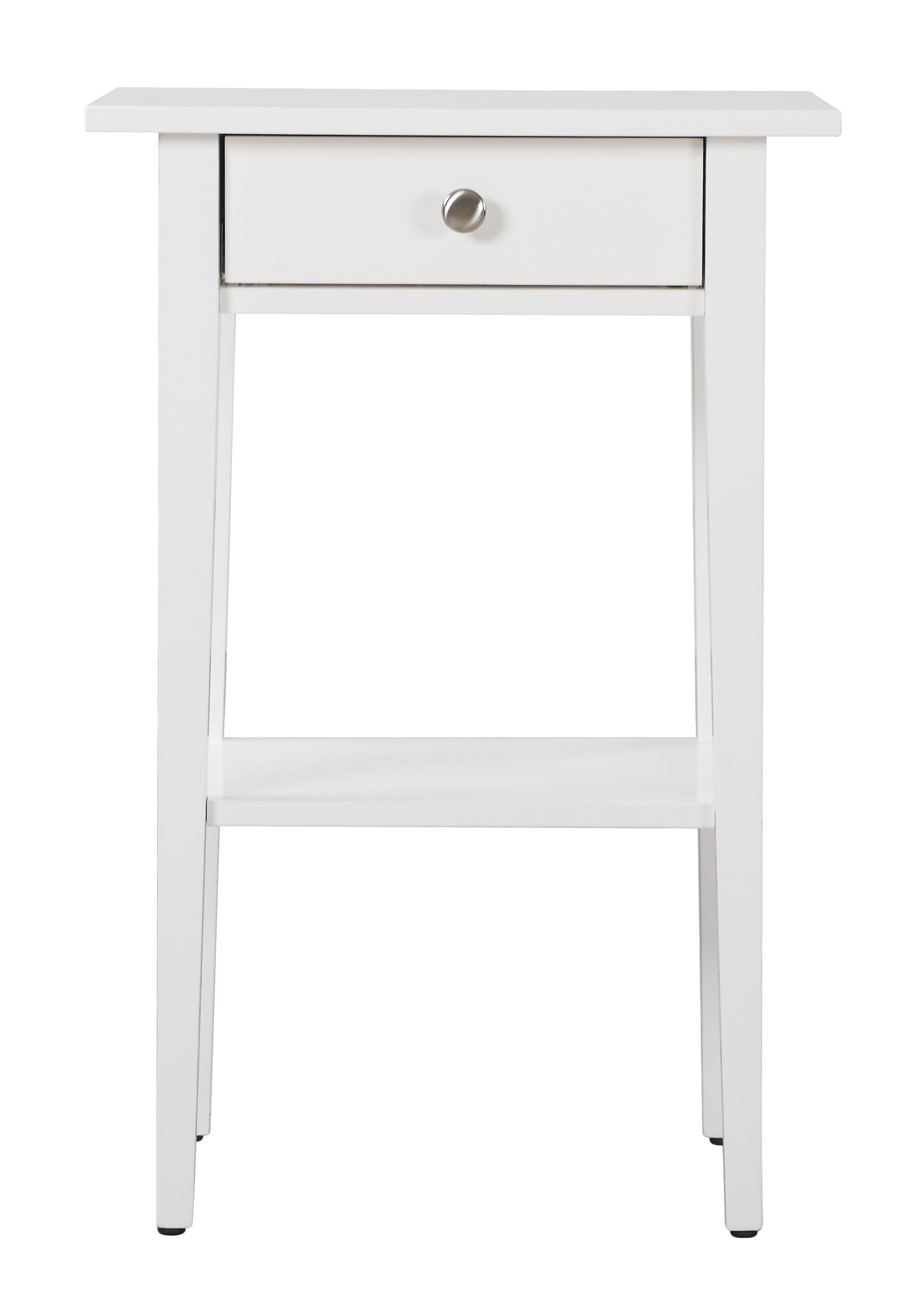 Sleek Modern Nightstand In Crisp White