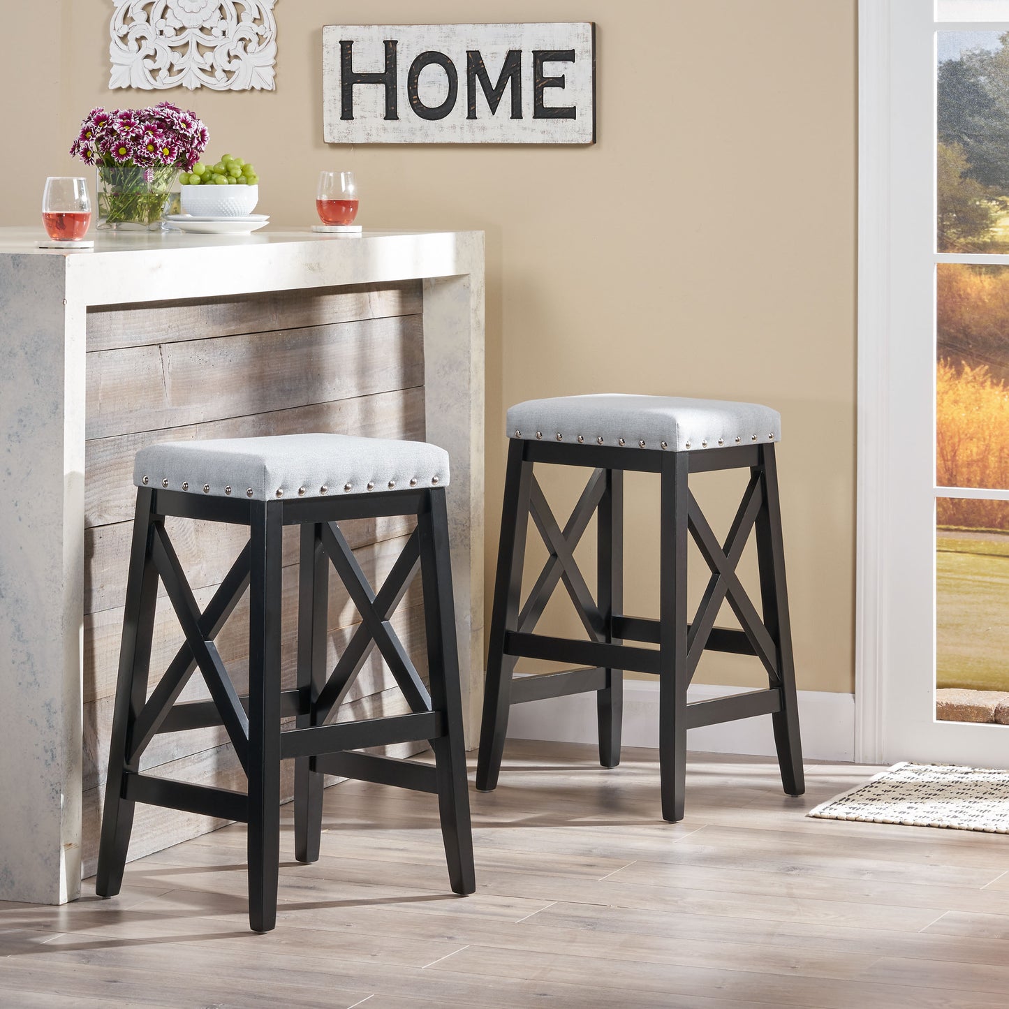 SADDLE BARSTOOL