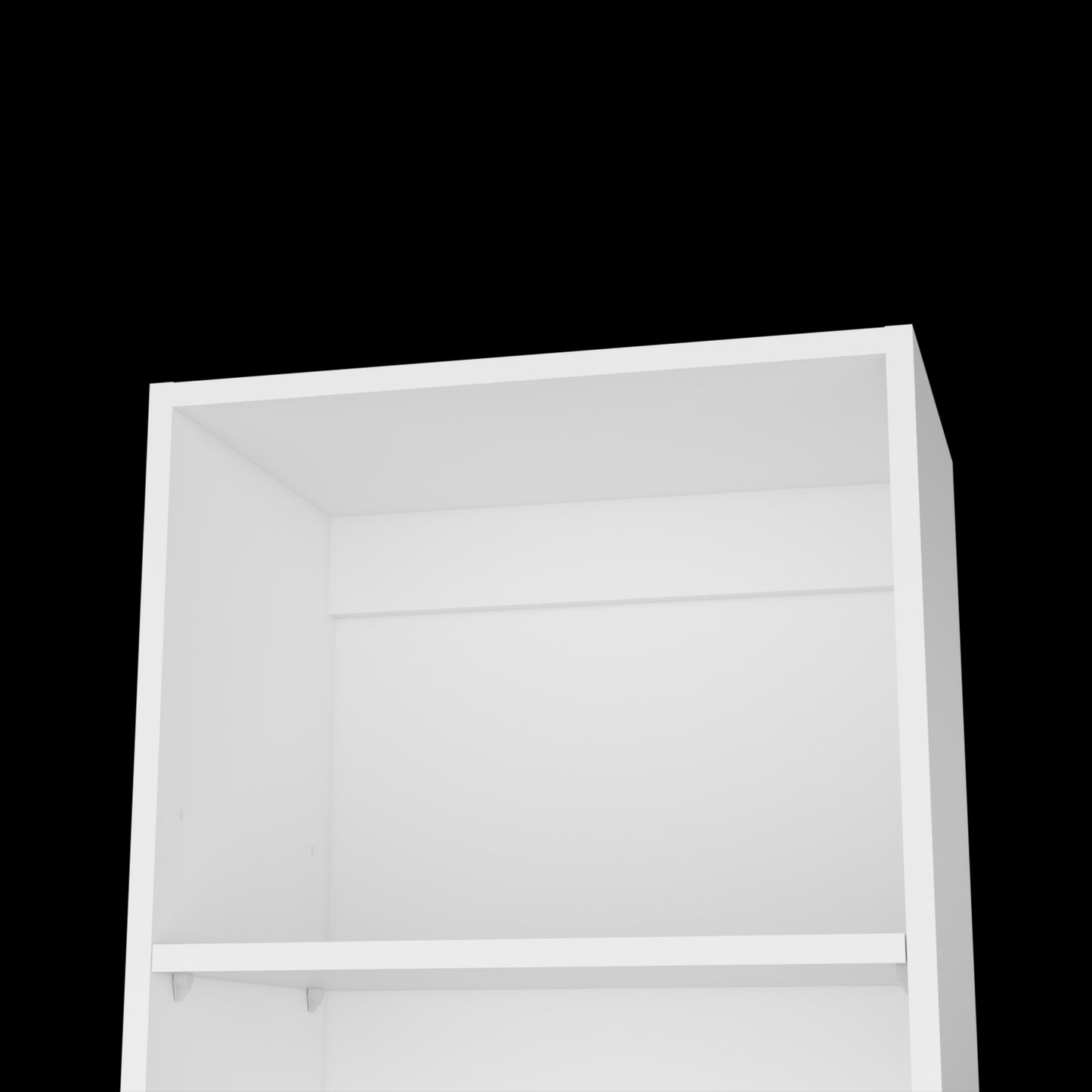 White 5-Shelf Slim Bookcase