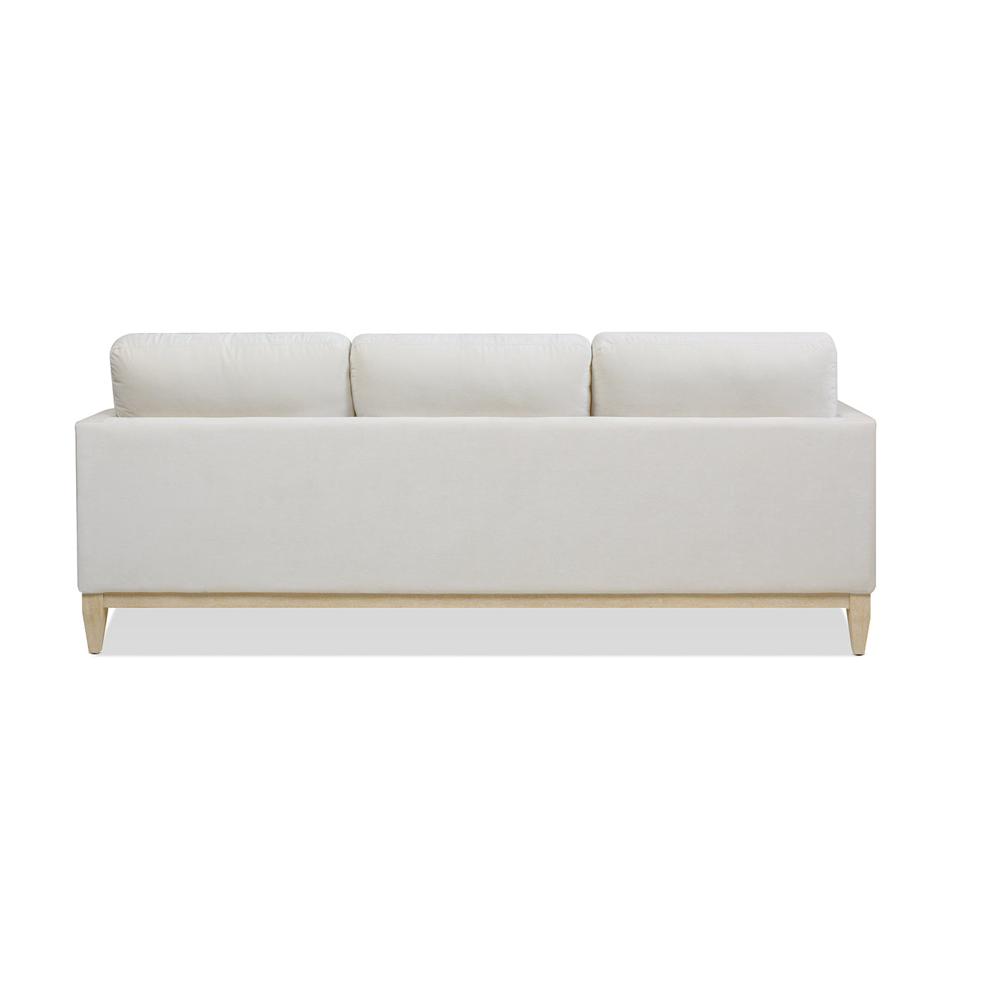 Knox 89" Modern Farmhouse Reversible Chaise Sectional Sofa, French Beige Performance Velvet