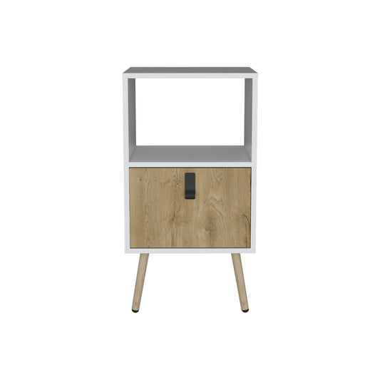 Nightstand A Magness, Bedroom, White / Macadamia