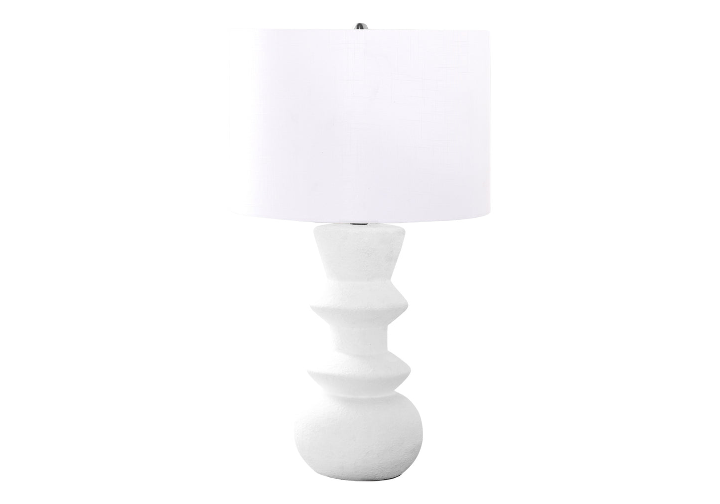 Lighting, 26"h, Cream Ceramic, Ivory / Cream Shade, Contemporary