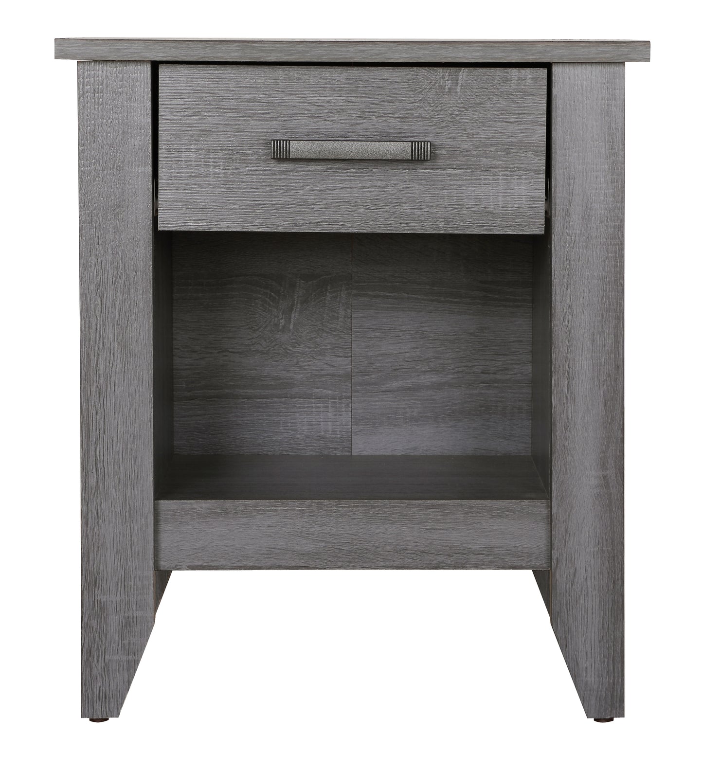 Modern Gray Bedside Table With Storage Options
