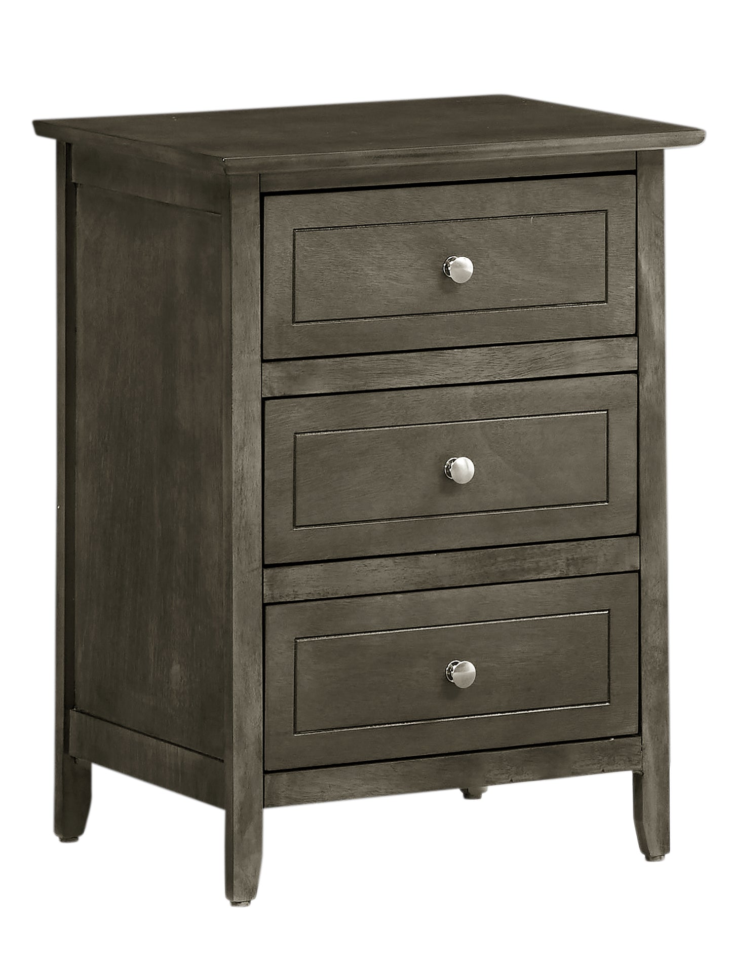 Sophisticated Gray Transitional Nightstand