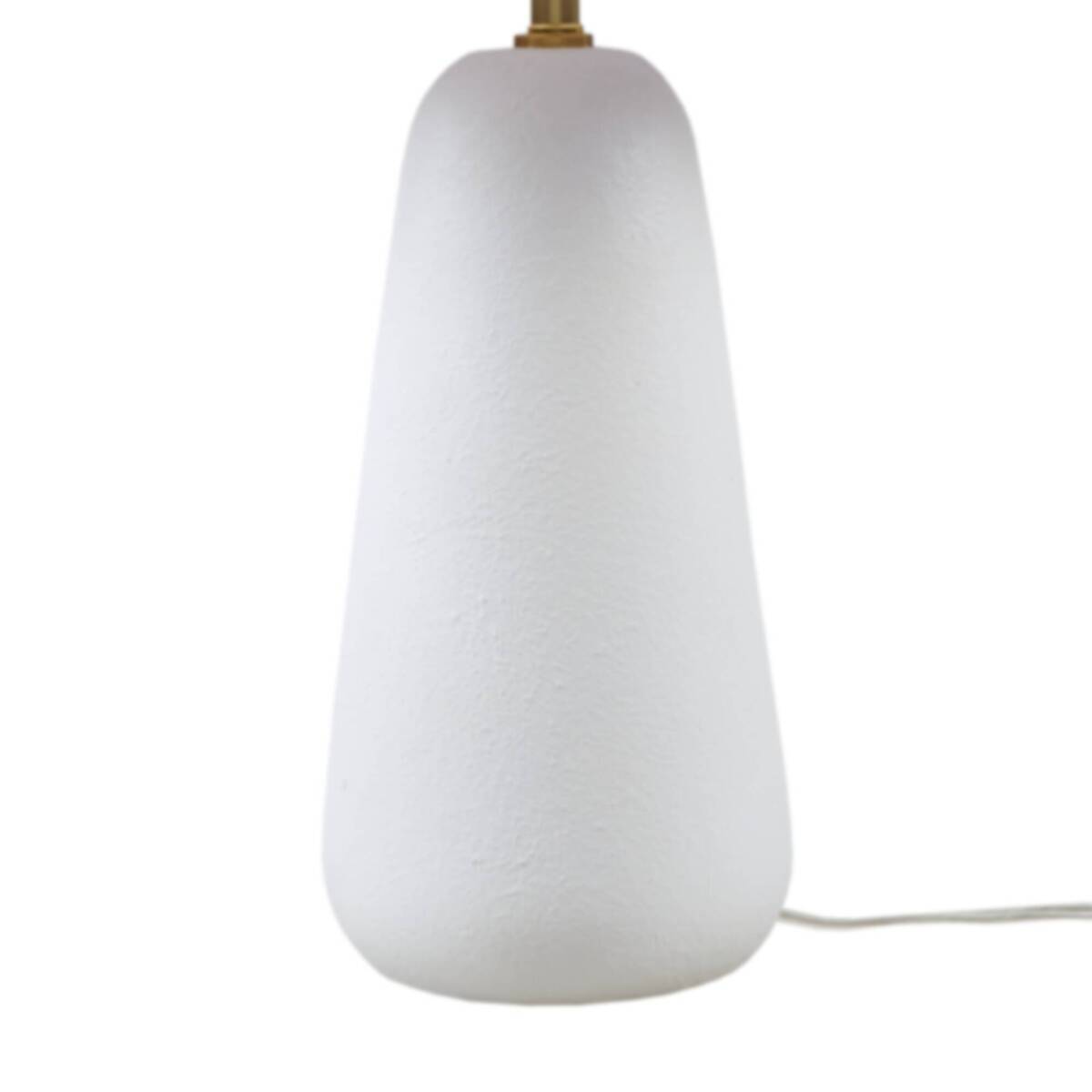 Textured Ceramic Table Lamp with Fluted Fabric Shade