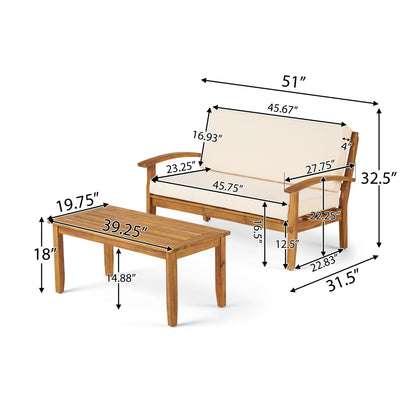 PEYTON LOVE SEAT + COFFEE TABLE