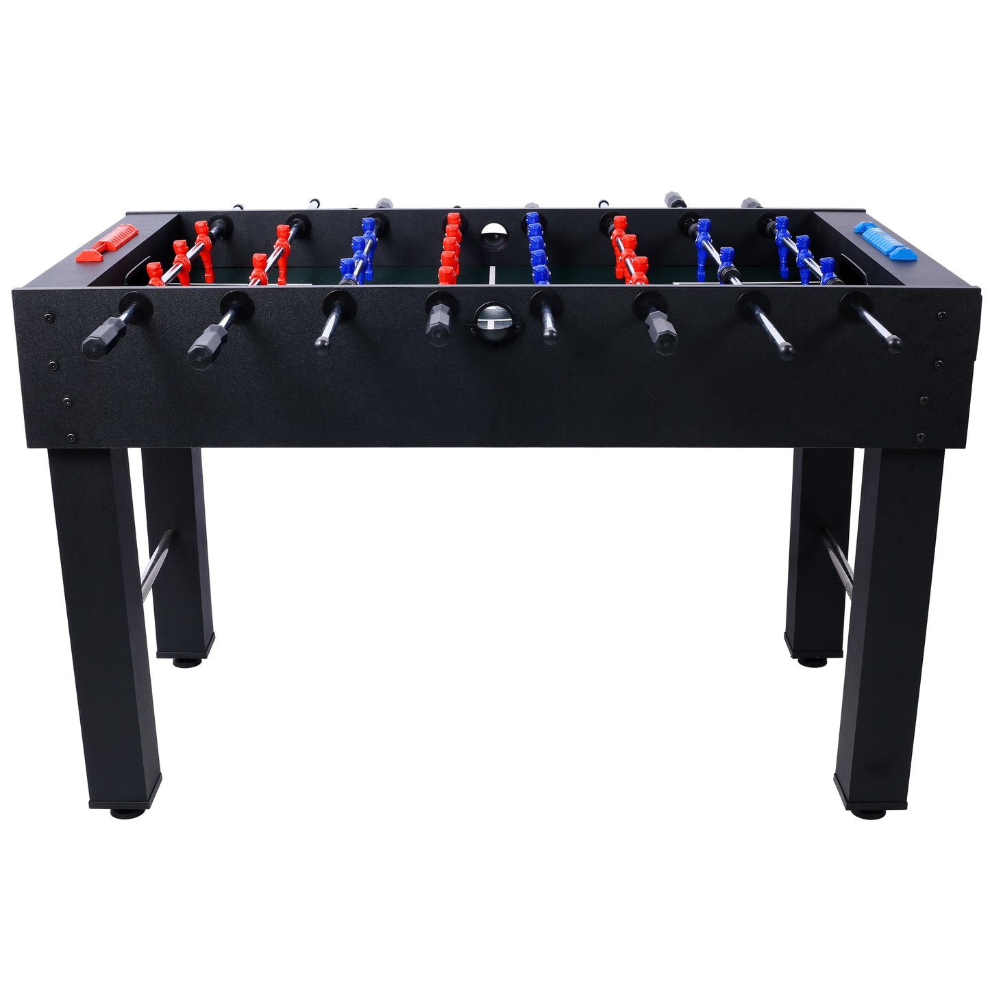 54-Inch Hurricane Foosball Table for Family Game Rooms with Light Cherry Finish, Analog Scoring and Free Accessories black