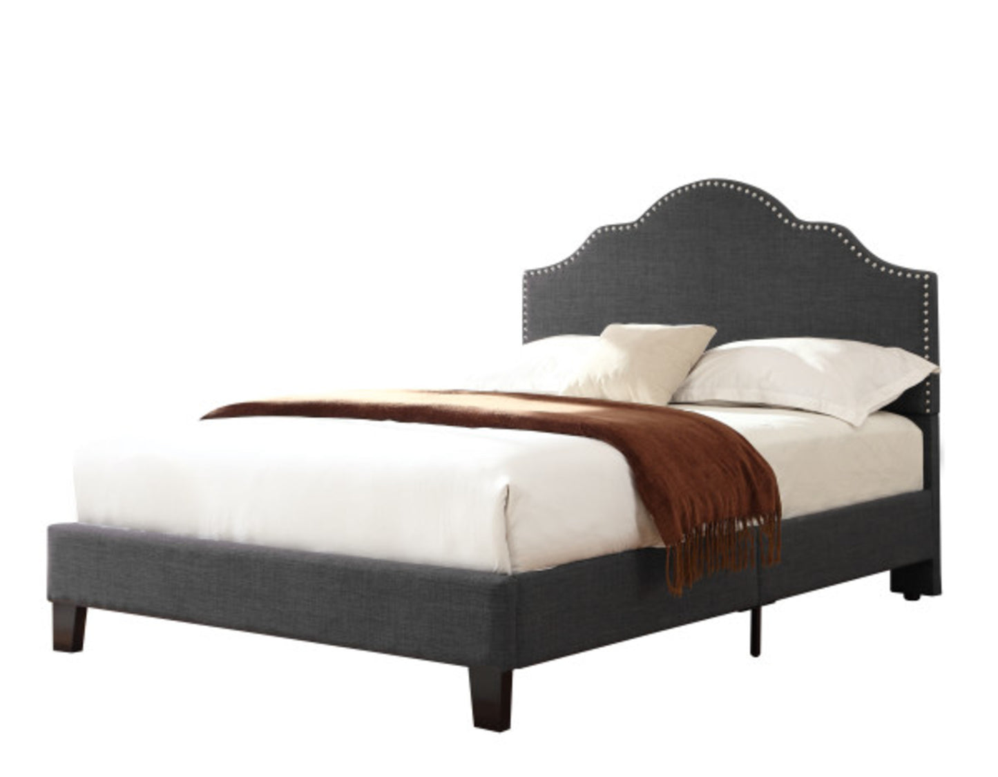 Kopa Gray Queen Upholstered Bed