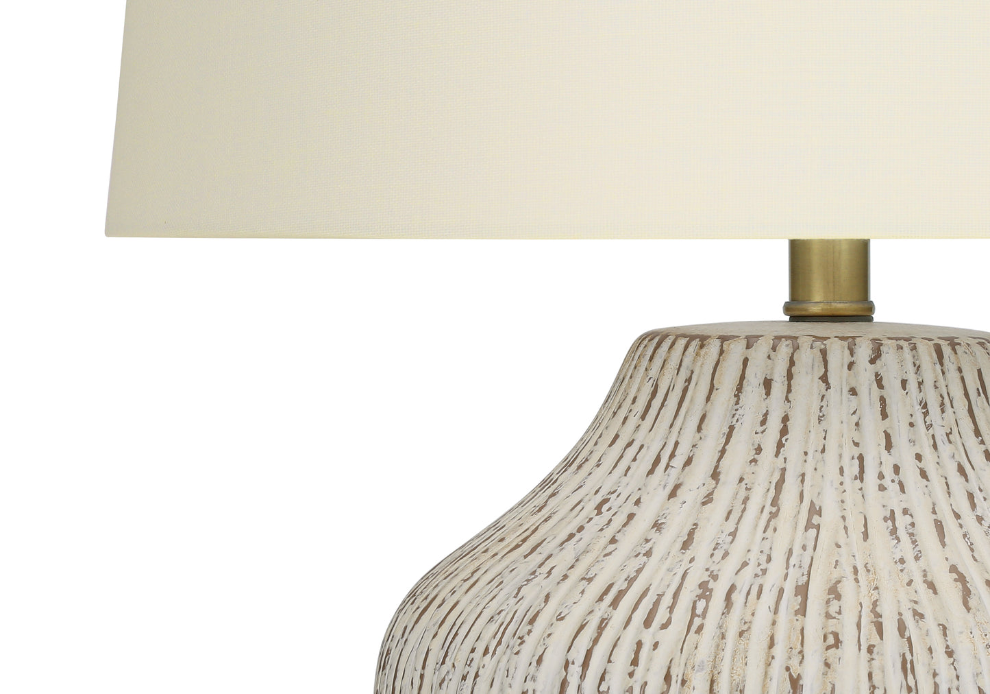 Lighting, 26"h, Table Lamp, Cream Ceramic, Ivory / Cream Shade, Transitional