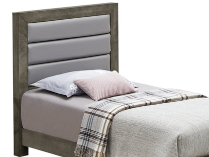 Stylish Gray Twin Bed With Versatile Design