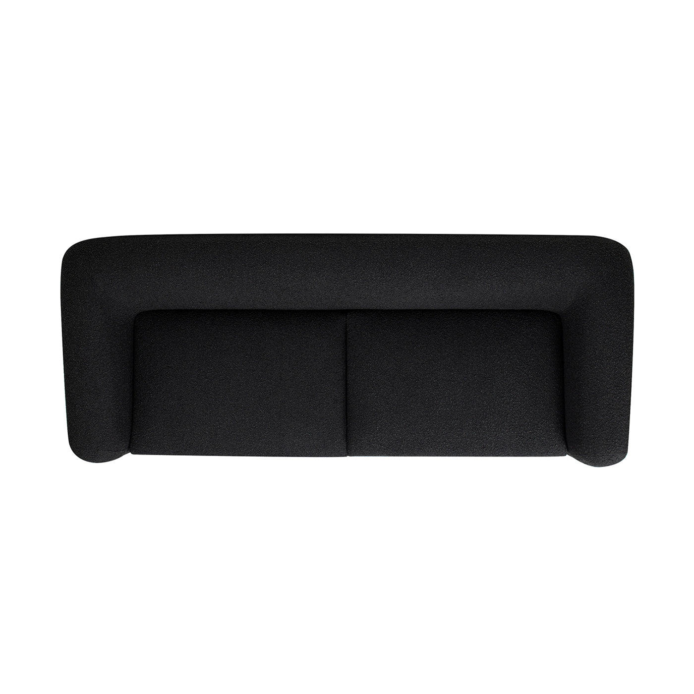 Alpine 90.5" Sherpa Sofa, Ebony Black Boucle