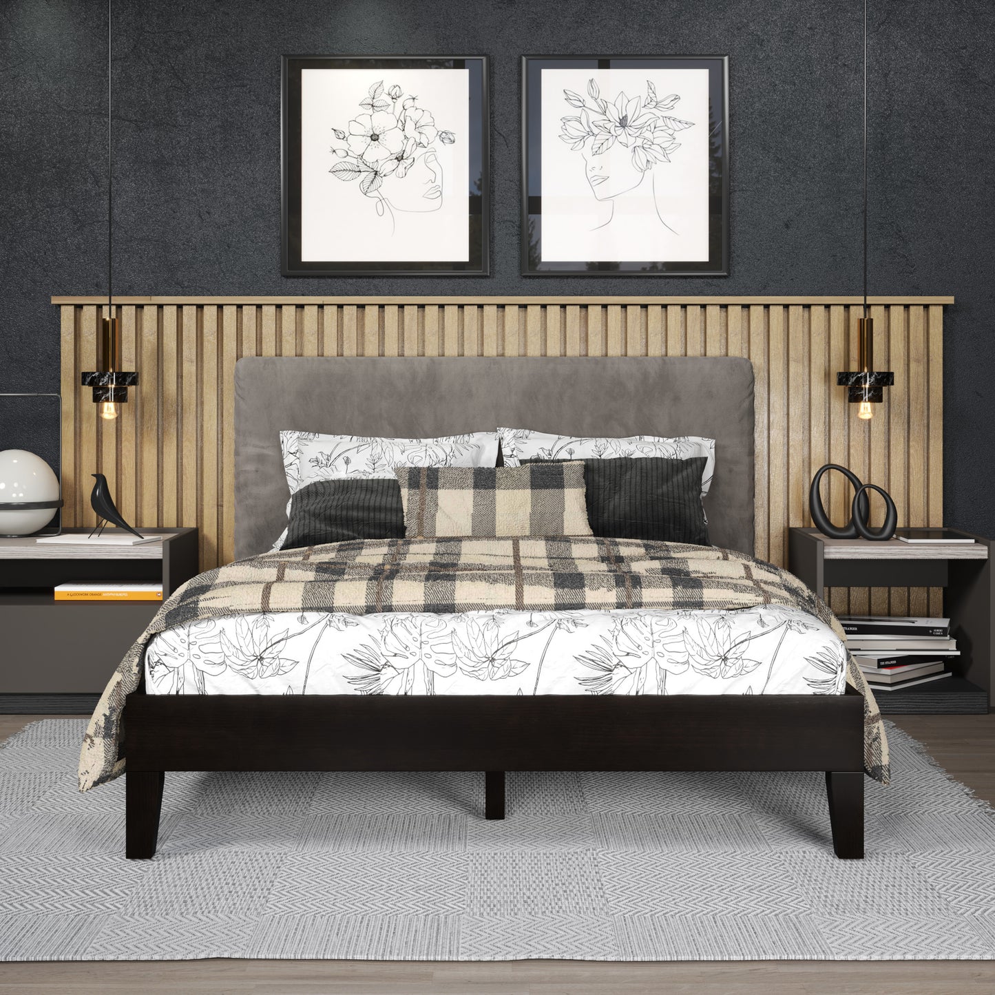 Nix - Full Platform Bed - Black