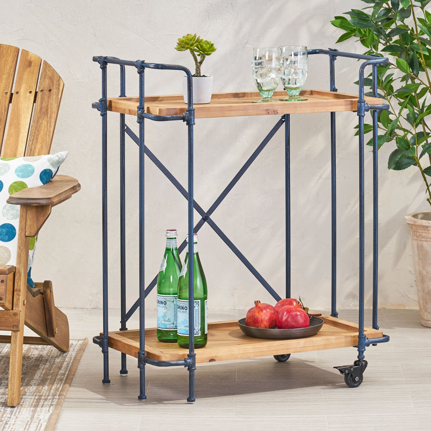 EDEN PLUMMERS PIPE BAR CART