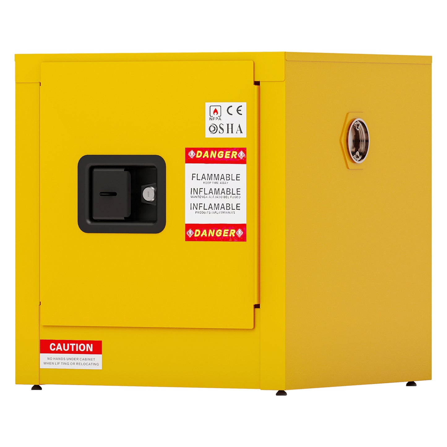 Flammable Safety Cabinet, Galvanized Steel, Laboratory Cabinets Explosion-Proof Cabinets Anti-Corrosion Chemical Reagents Instruments Protection Supplies Cabinet