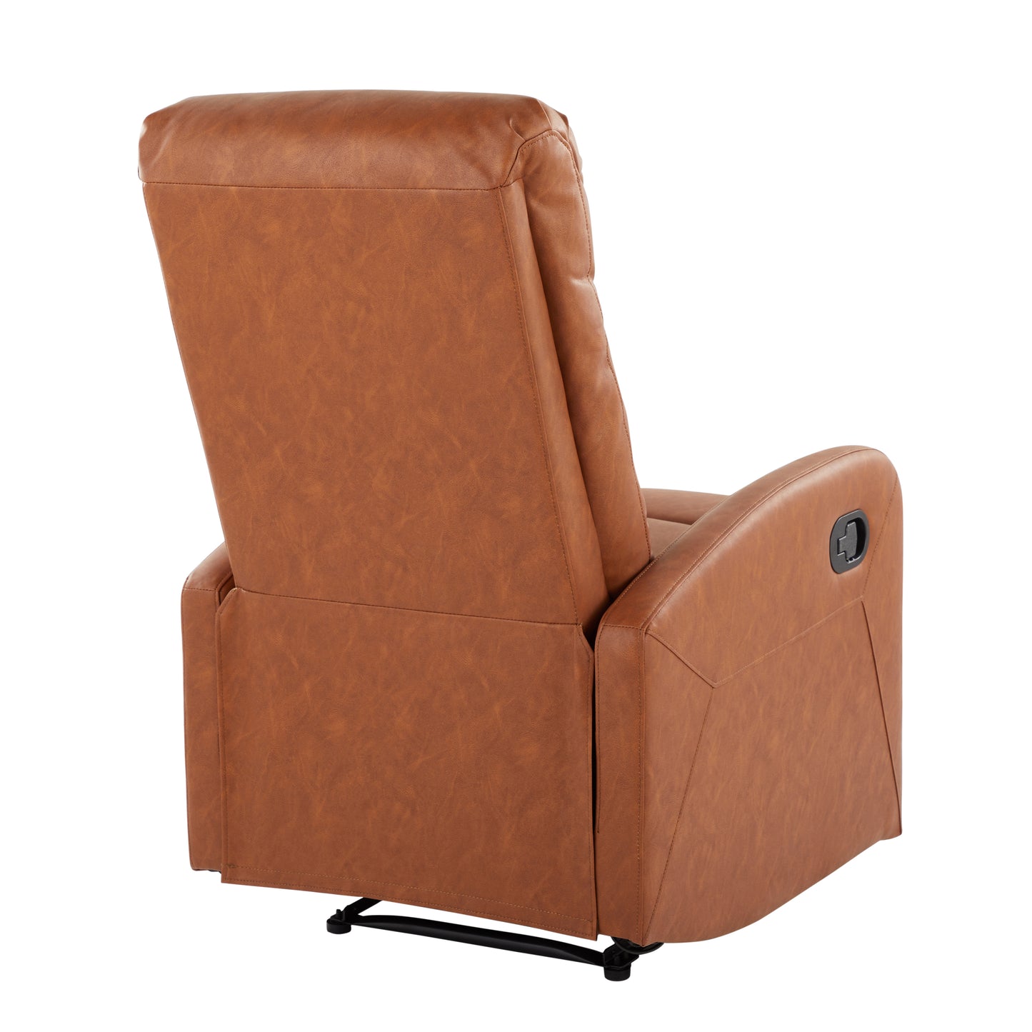 Dormi Contemporary Recliner Chair in Camel Faux Leather by LumiSource