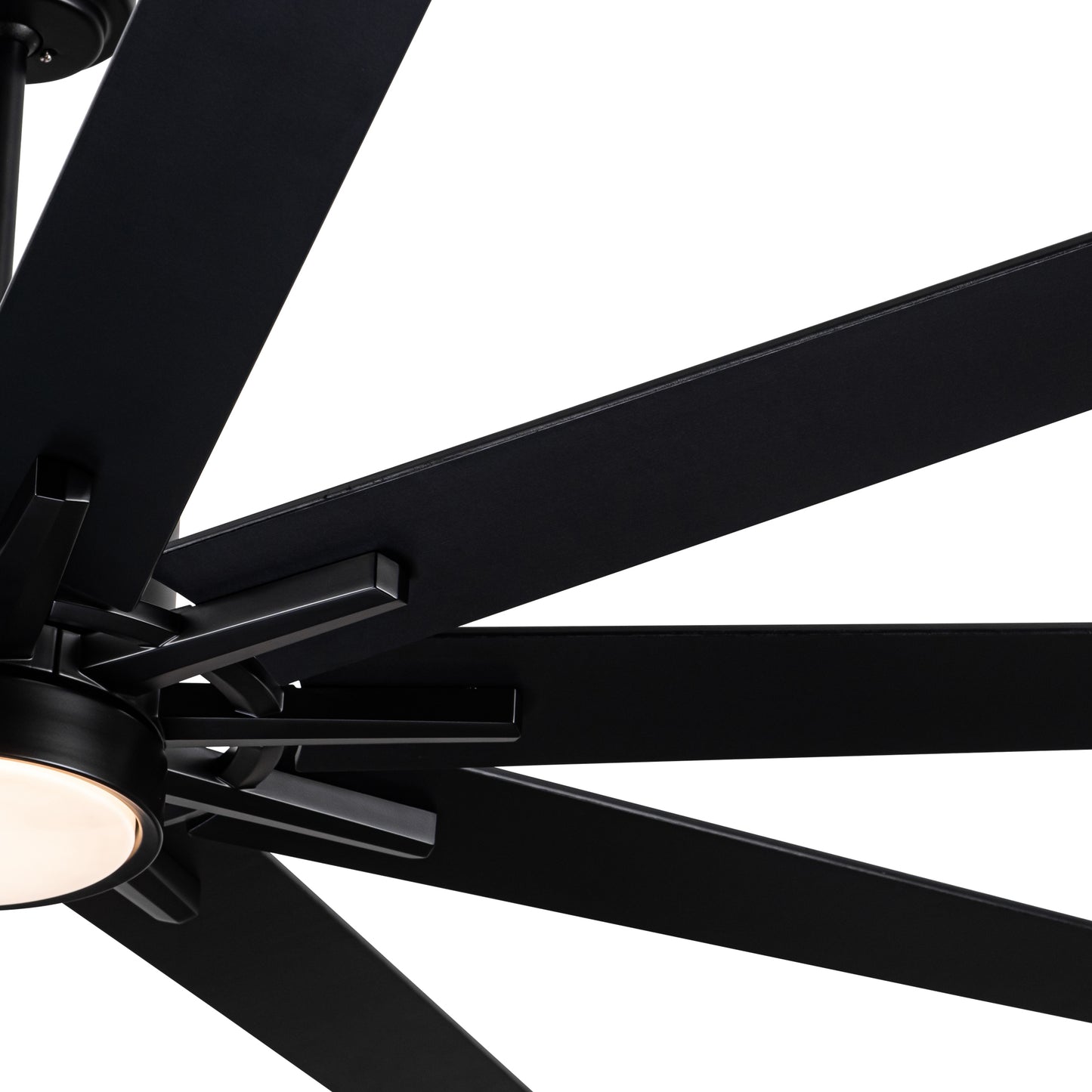 72 in.Integarted LED Large Black Double Finish Ceiling Fan with Remote Control