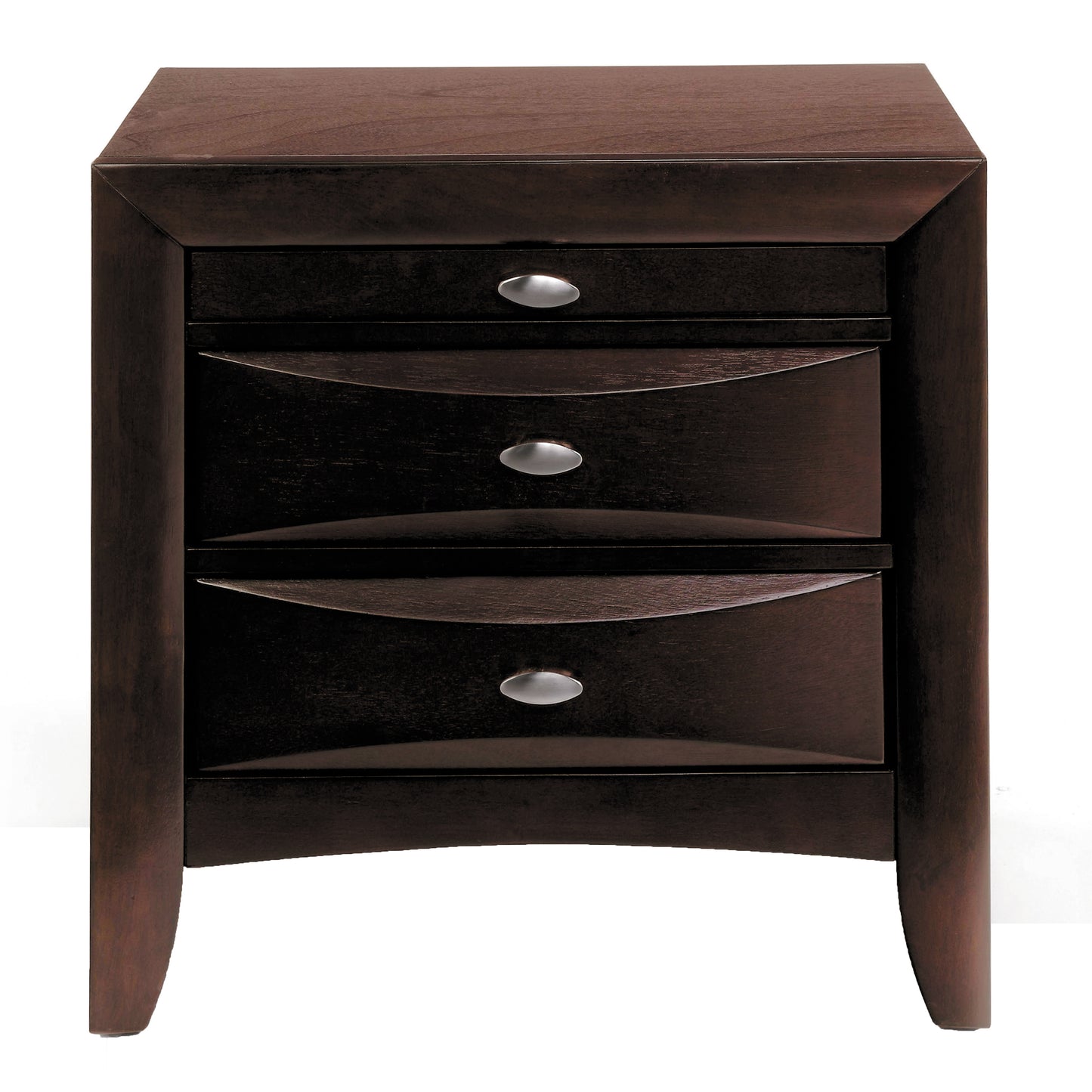Espresso 2-drawer Nightstand