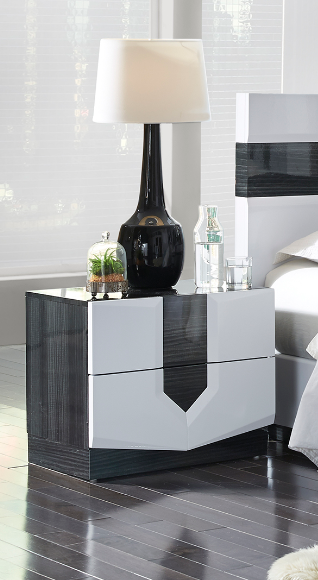 VIOS ZEBRA WHITE HG NIGHTSTAND