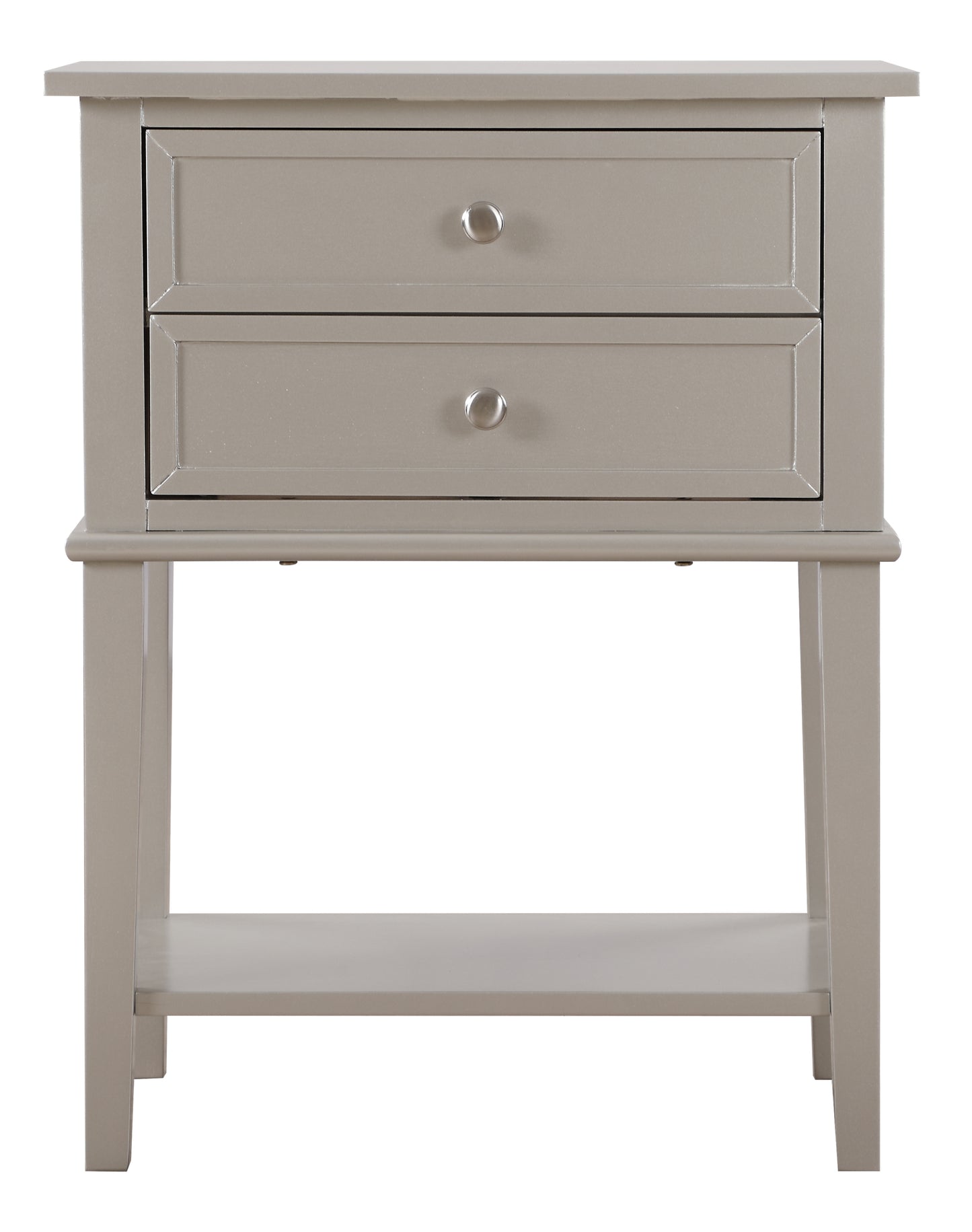 Stylish Silver Champagne Nightstand